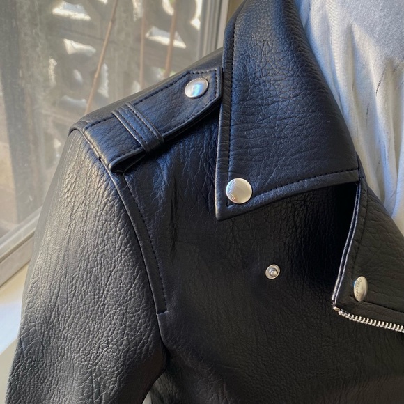 FINAL OFFER 🦋 BLANKNYC Vegan Leather Moto Jacket Black, NWT - Picture 14 of 14
